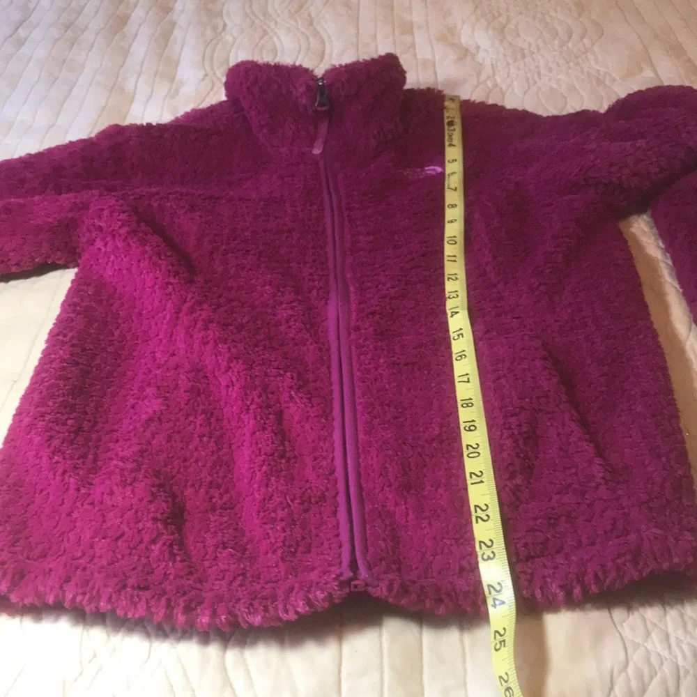 North Face Girls Furry Jacket Size Large 14-16